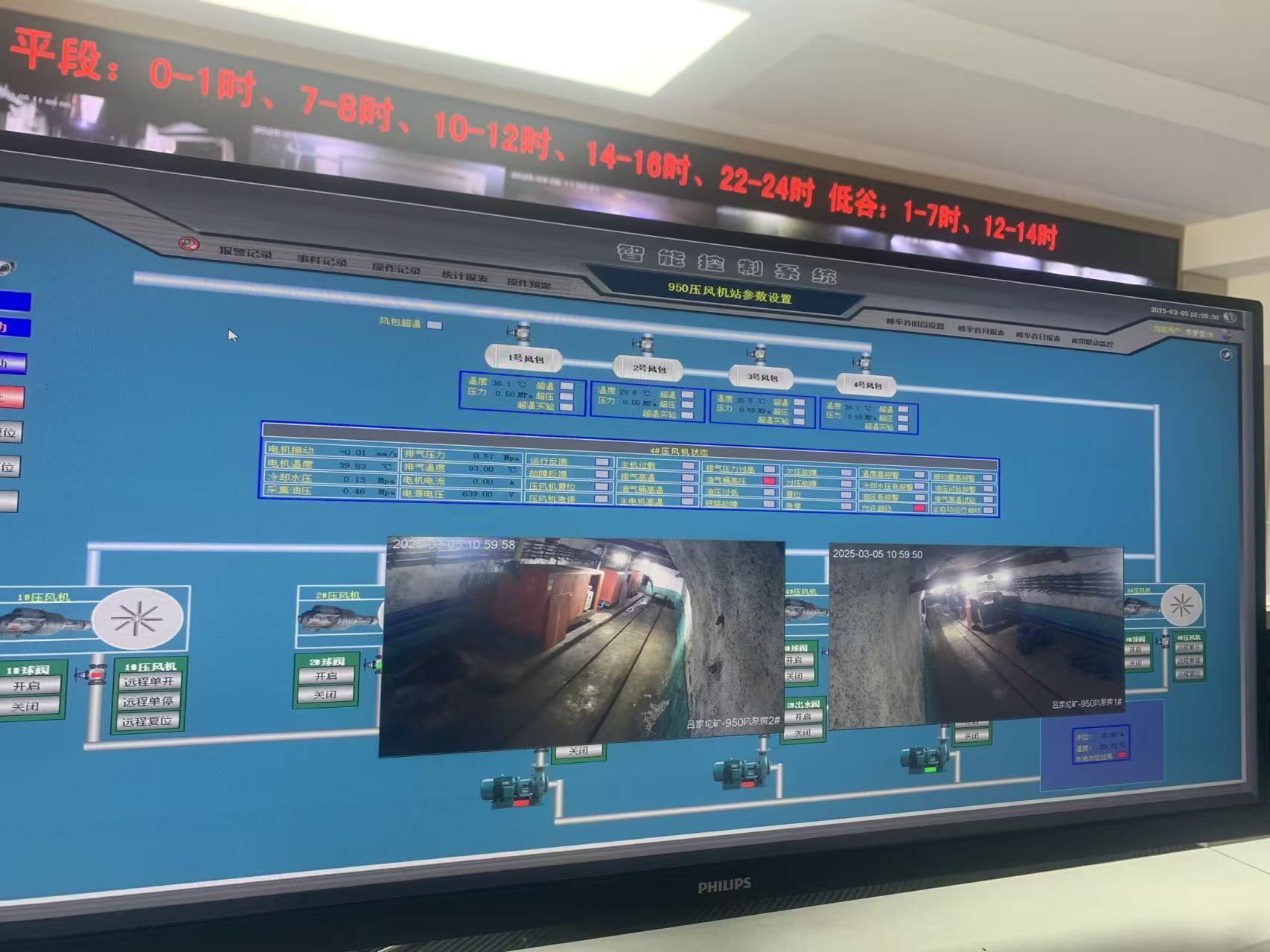 呂家坨礦 壓風機自動化控制系統